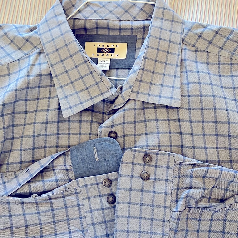 Joseph Abboud 3XLT blue dress shirt